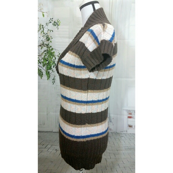 Maurices Sweater Shawl Neck Brown S/S Size S - Picture 5 of 7